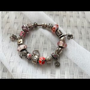 Pandora Bracelet with 21 Charms